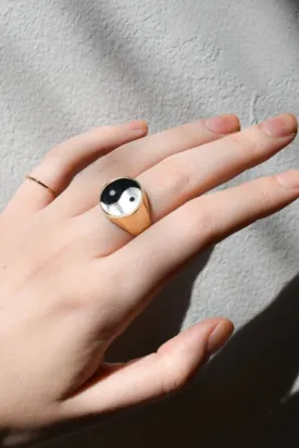 Gold Everett Yin Yang Ring