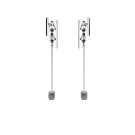 Grand Pilot Earrings [White gems]