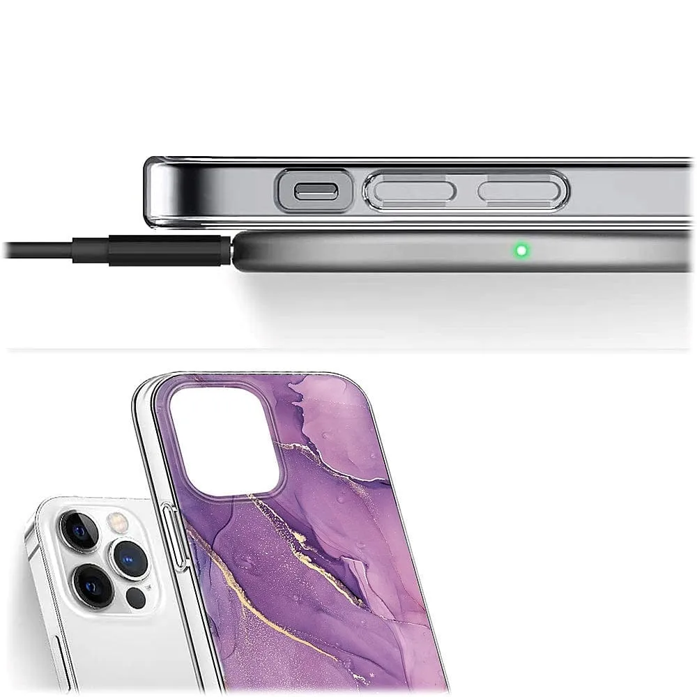 Inspire Series Purple Marble Case  - iPhone 14 Pro - CP00352