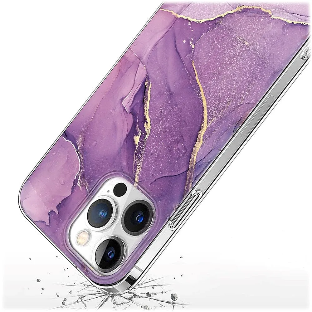 Inspire Series Purple Marble Case  - iPhone 14 Pro - CP00352