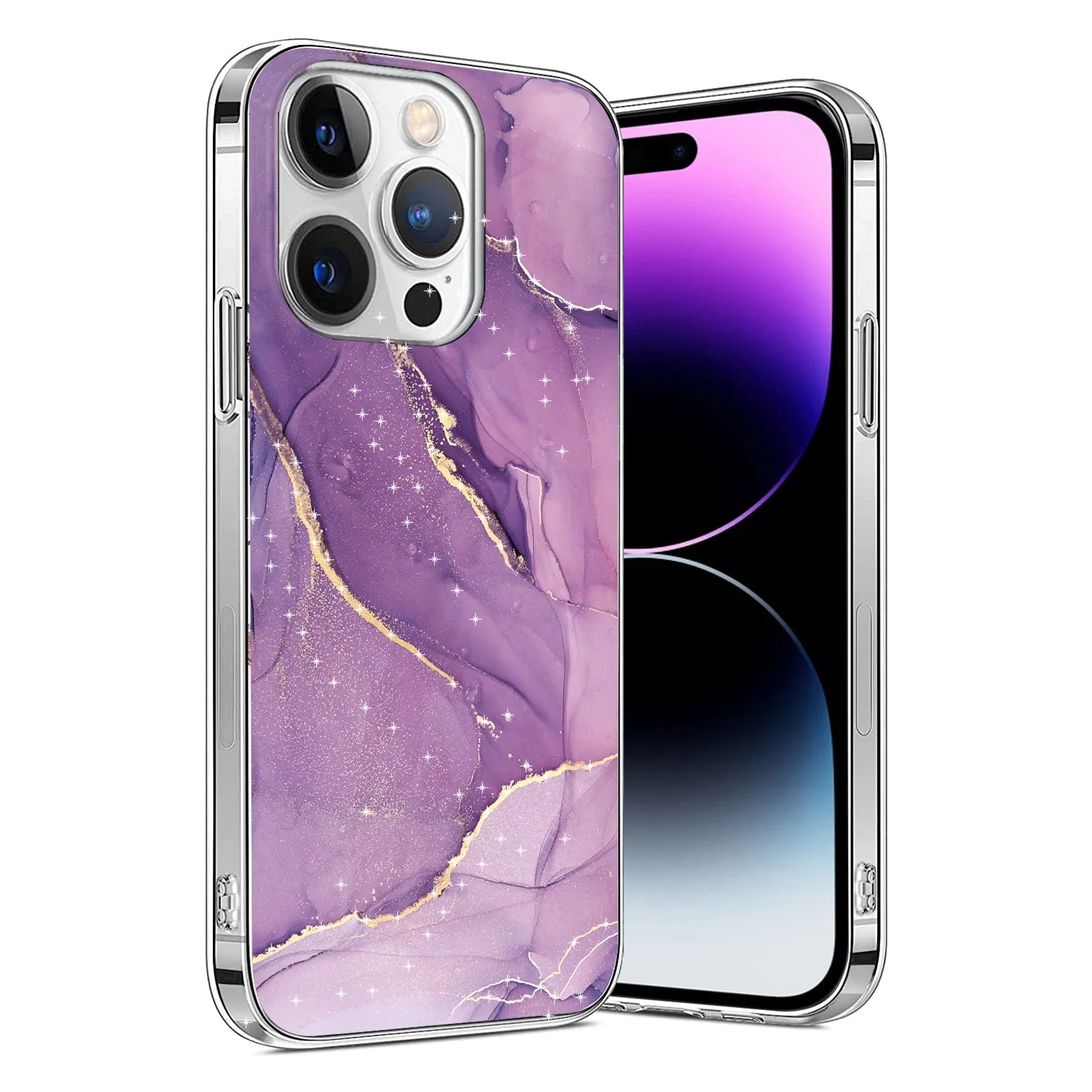 Inspire Series Purple Marble Case  - iPhone 14 Pro - CP00352