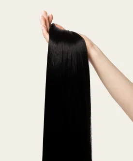 Jet Black, 16" Classic Clip-In Hair Extensions, #1 | 100g