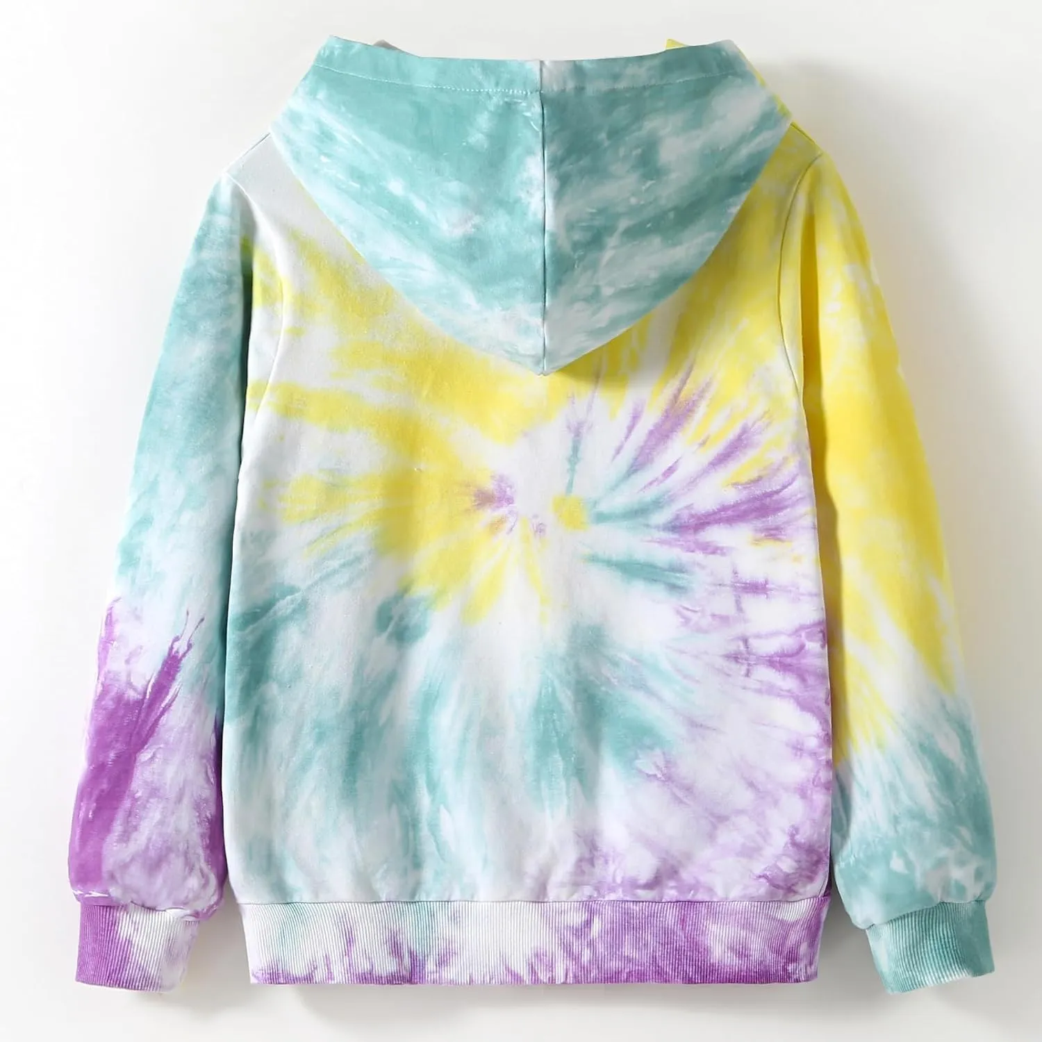 Julerwoo Girls Zip Up Hoodies Soft Cotton Zipper Sweatshirts Top for 2-12 Years