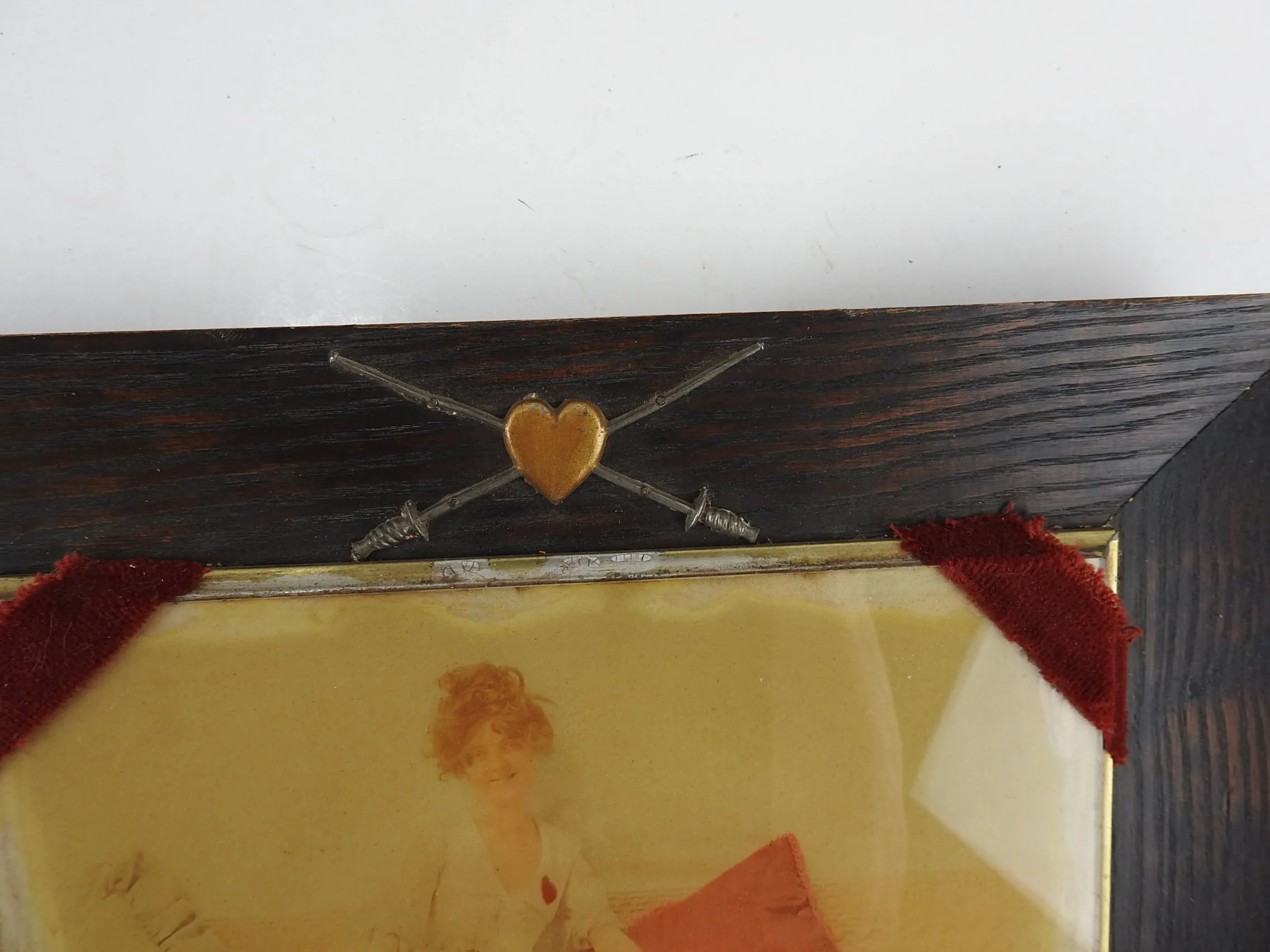 Lady Fencer Tinted Photograph