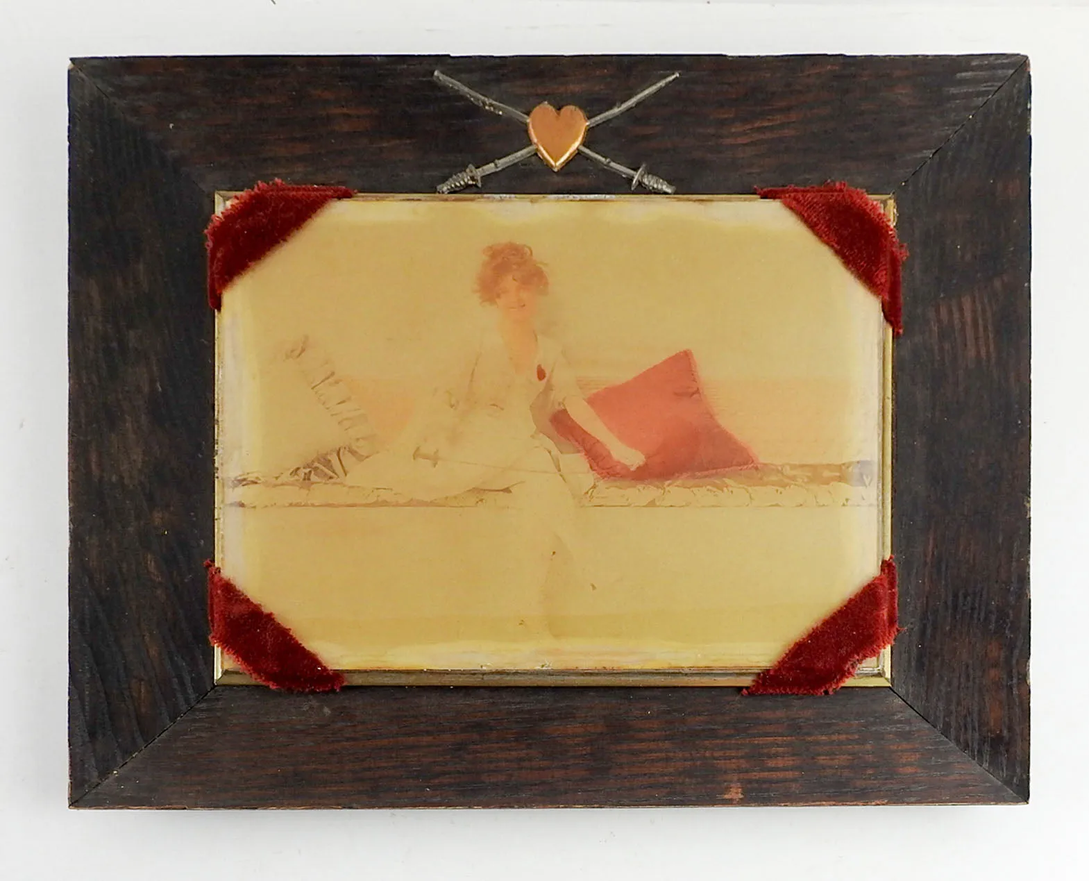 Lady Fencer Tinted Photograph