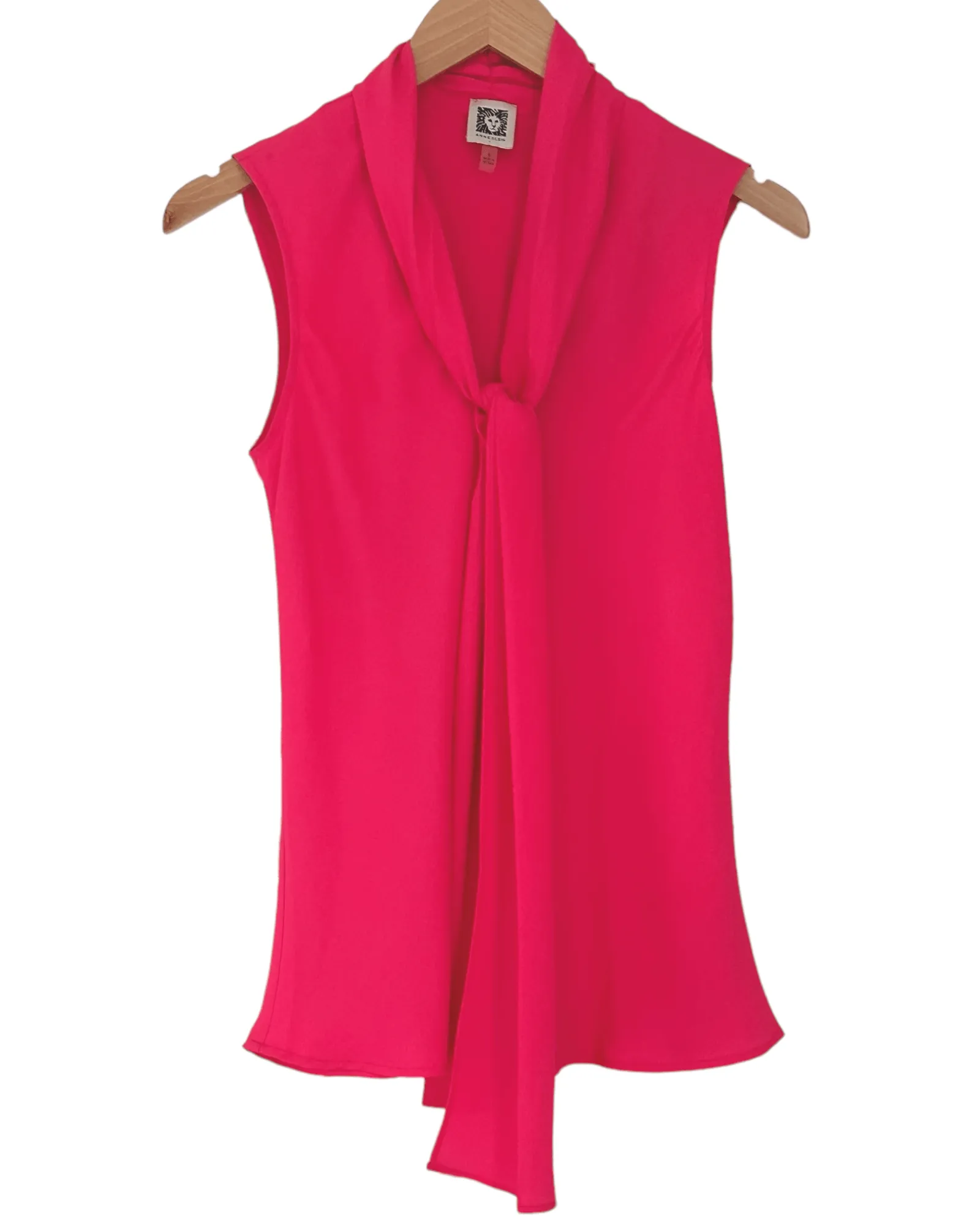 Light Summer Hibiscus Sleeveless Sash Blouse