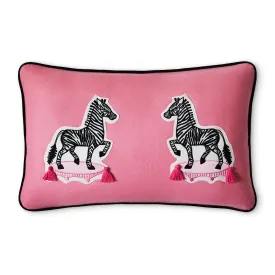 Limited Edition Yolanda and Tatty Zebra Decorative Pillow - Willa Heart Collection