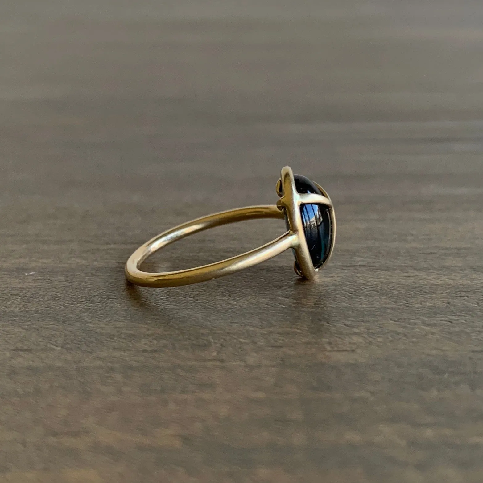 London Blue Topaz Lucky Scarab Ring