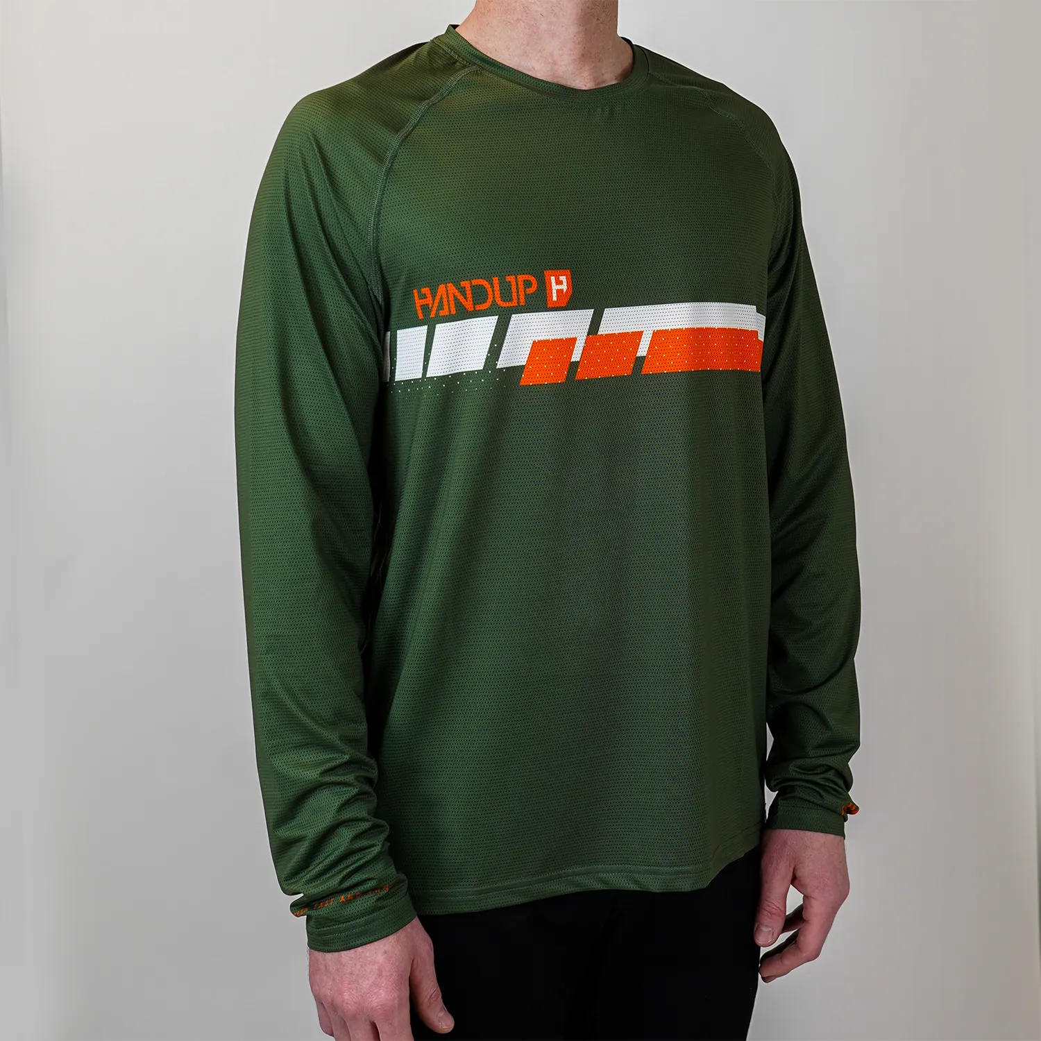 Long Sleeve Lite Jersey - Pro Race Olive/Orange