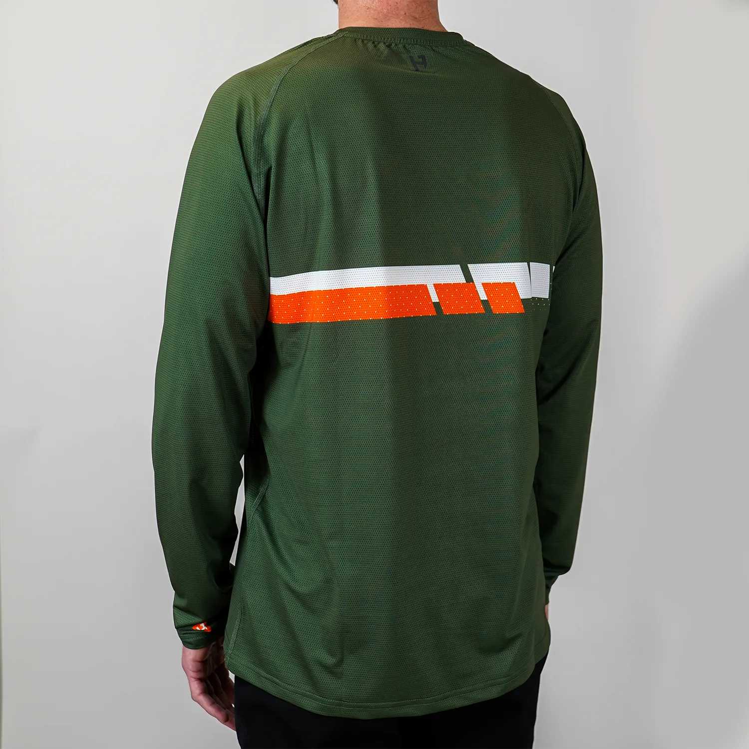 Long Sleeve Lite Jersey - Pro Race Olive/Orange