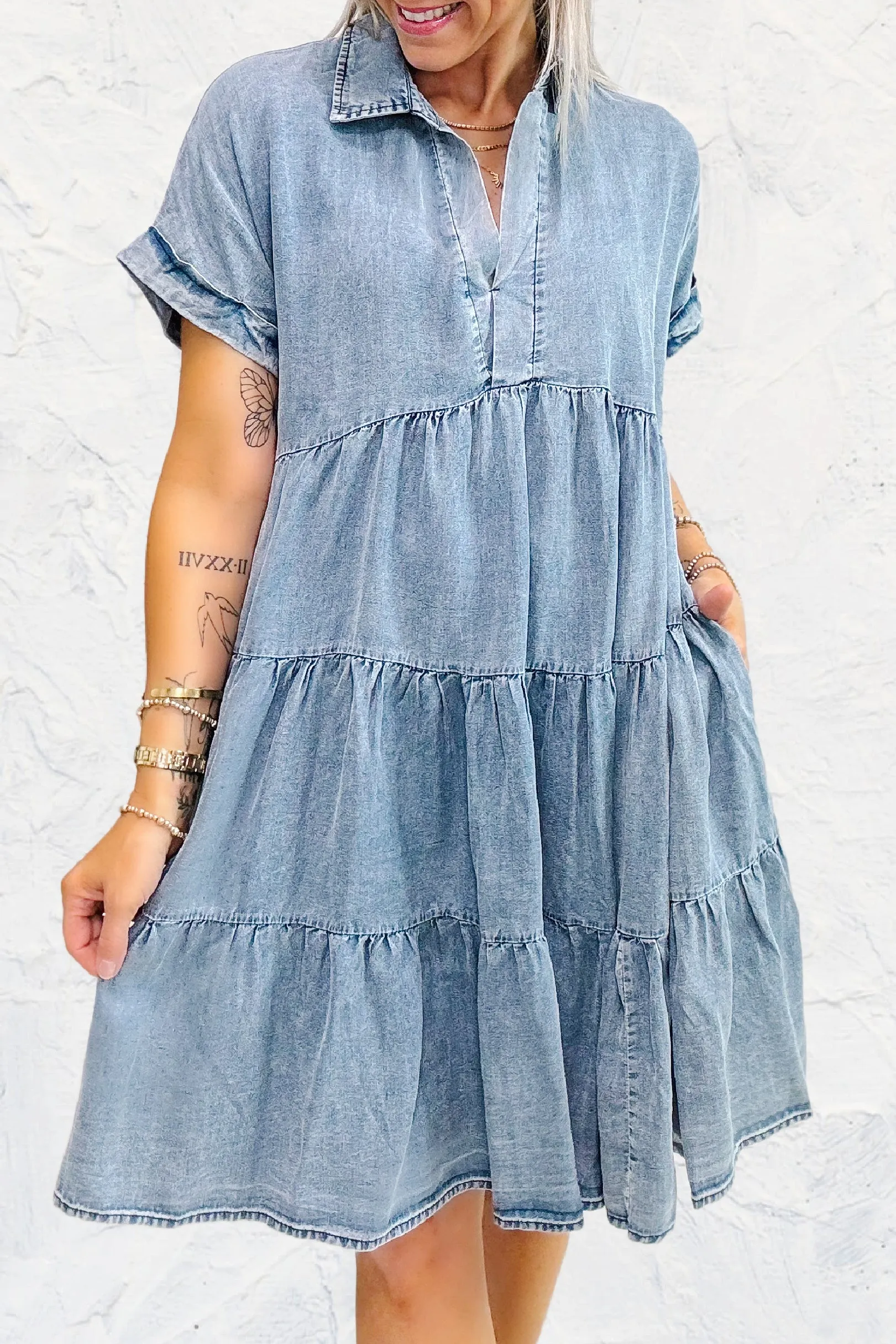 Lovely Days Denim Dress