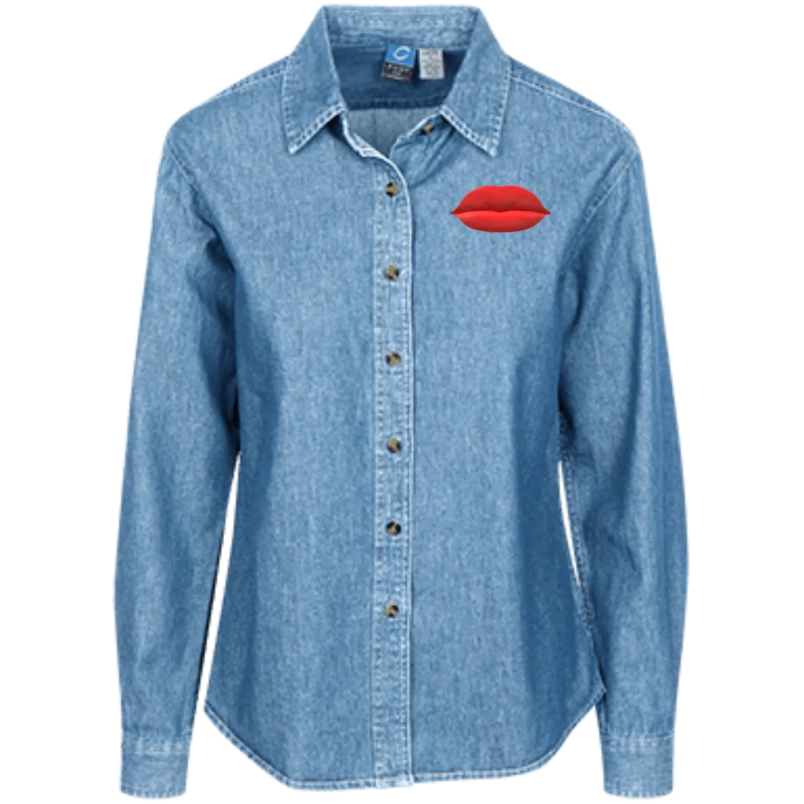 LSP10 Port Authority Women's LS Denim Shirt