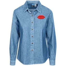 LSP10 Port Authority Women's LS Denim Shirt