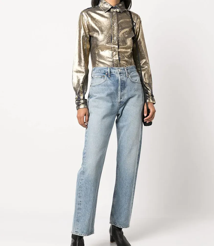 Madison Maison™ Laminated Denim Bronze Shirt