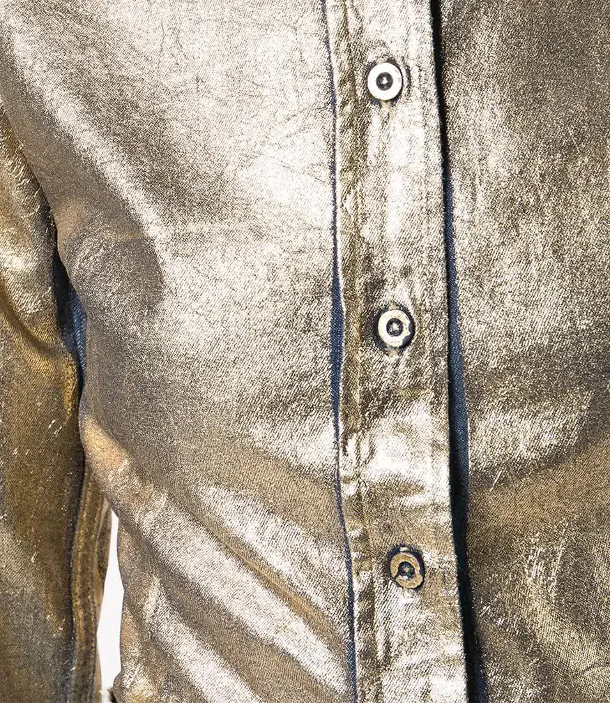 Madison Maison™ Laminated Denim Bronze Shirt