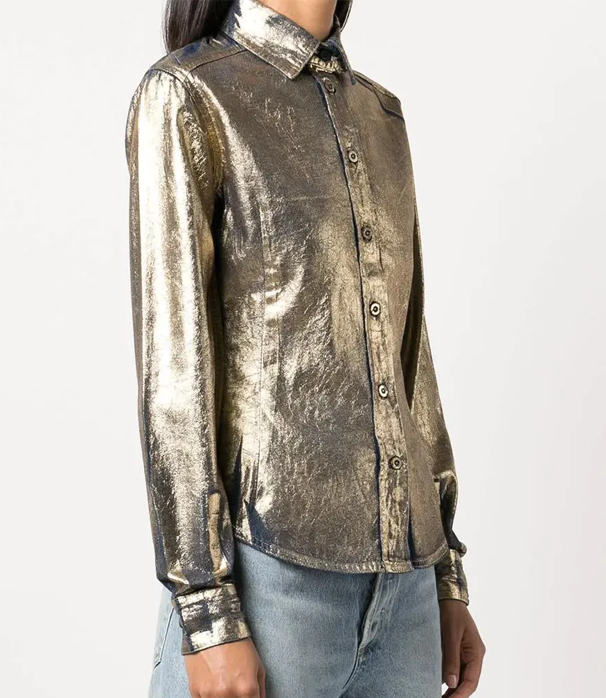 Madison Maison™ Laminated Denim Bronze Shirt