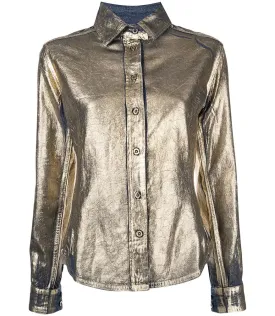 Madison Maison™ Laminated Denim Bronze Shirt