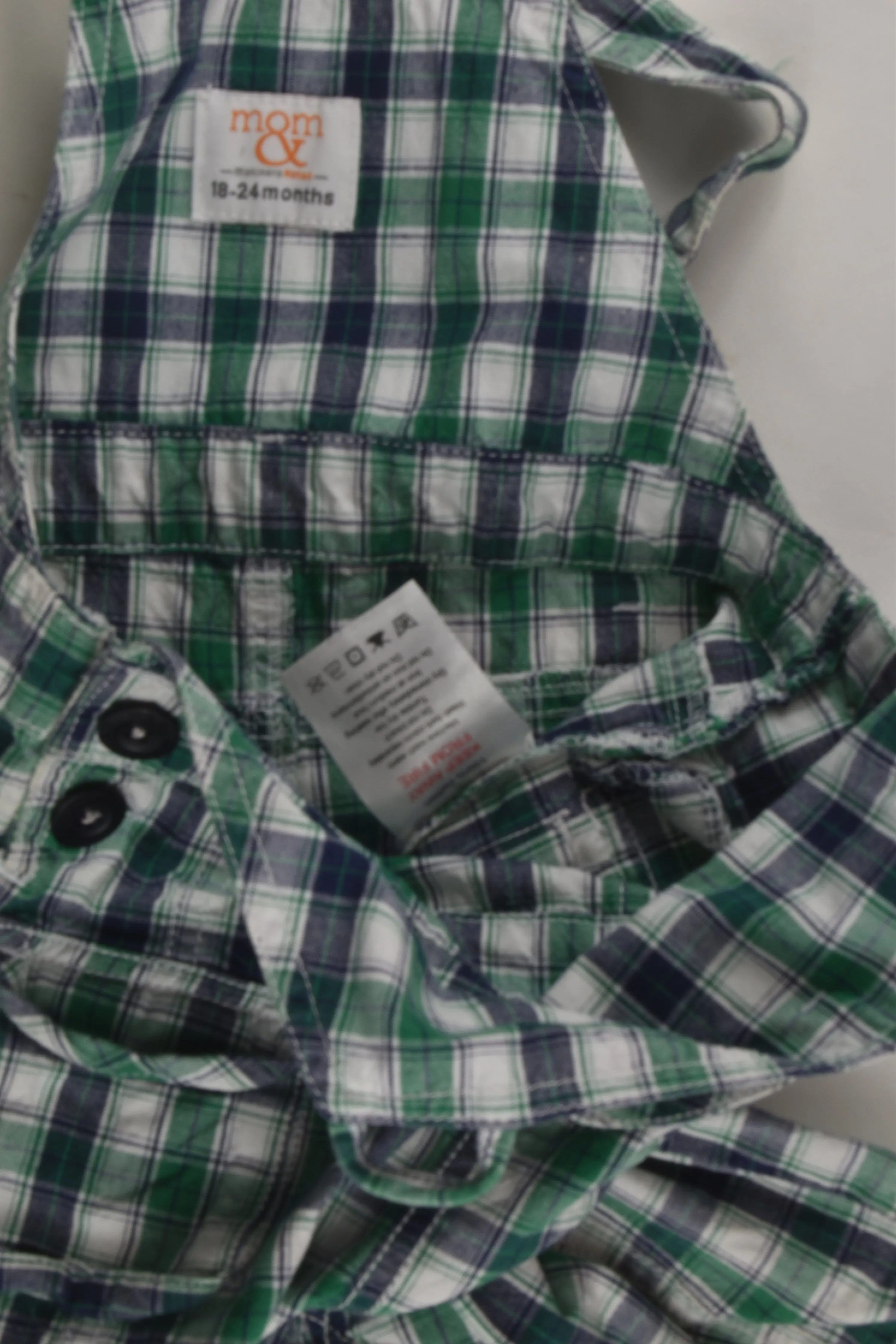 Mahindra Retail Size 2 (18-24 months) Checked Short Overalls