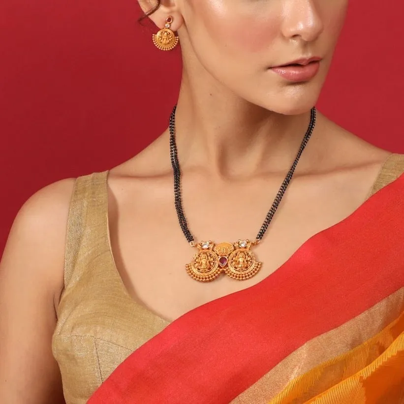 Menka Antique Black Beads Set