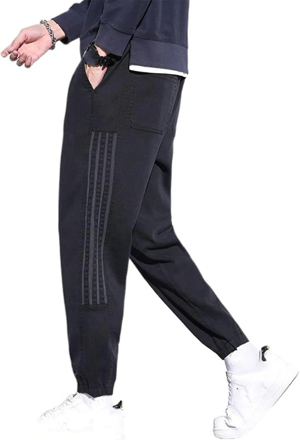 Men's Pant Cargo Spring Fall Sports Casual Autumn Trouser for Men
