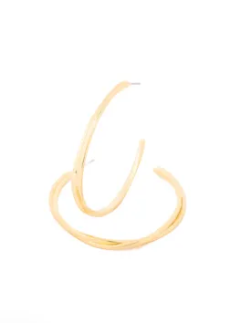 Michelle McDowell Kat Large Gold Hoop Earrings