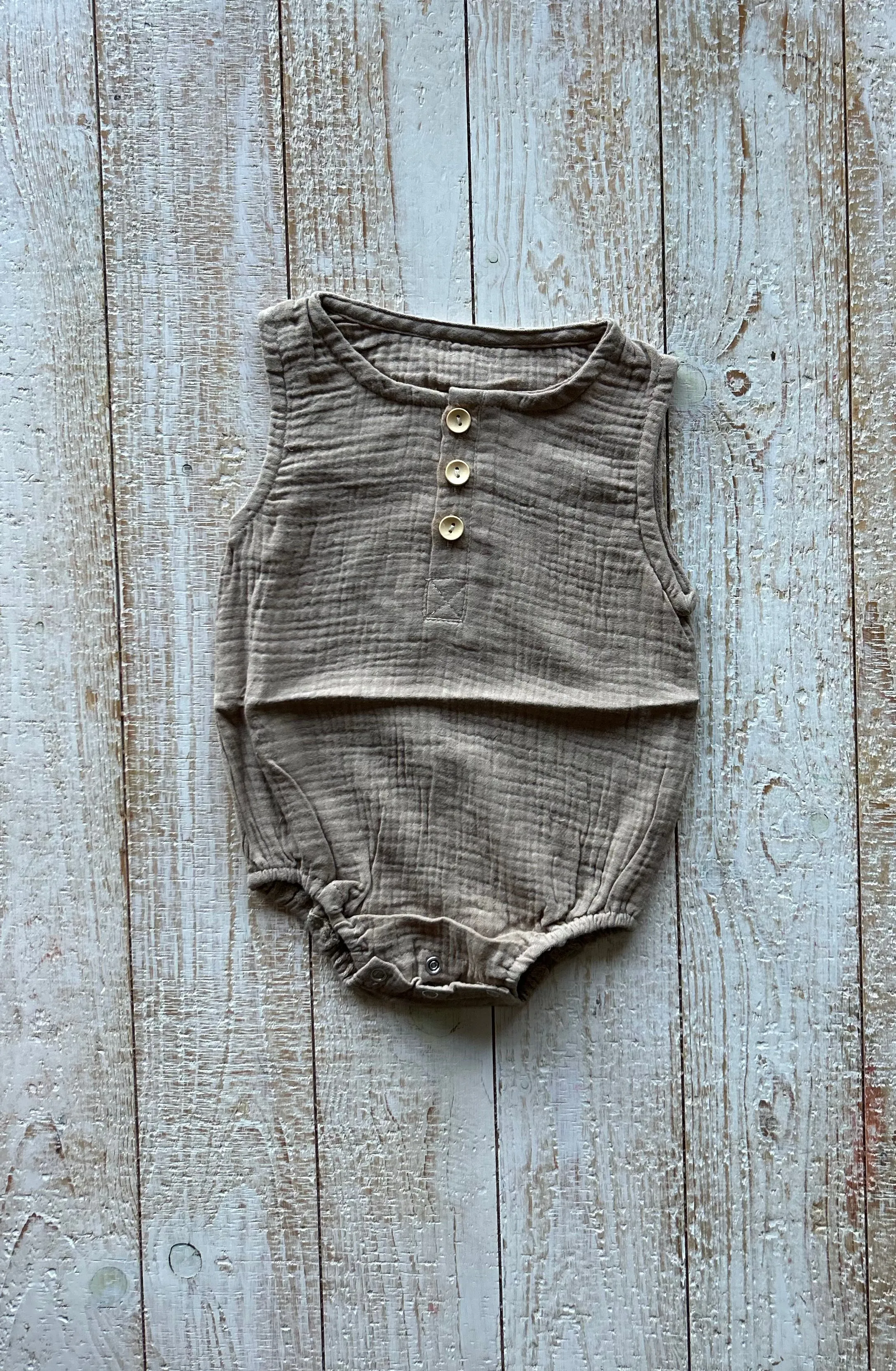 Muslin Cotton Sleeveless Romper