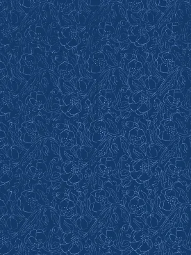 Neelam Indigo Abstract Saree