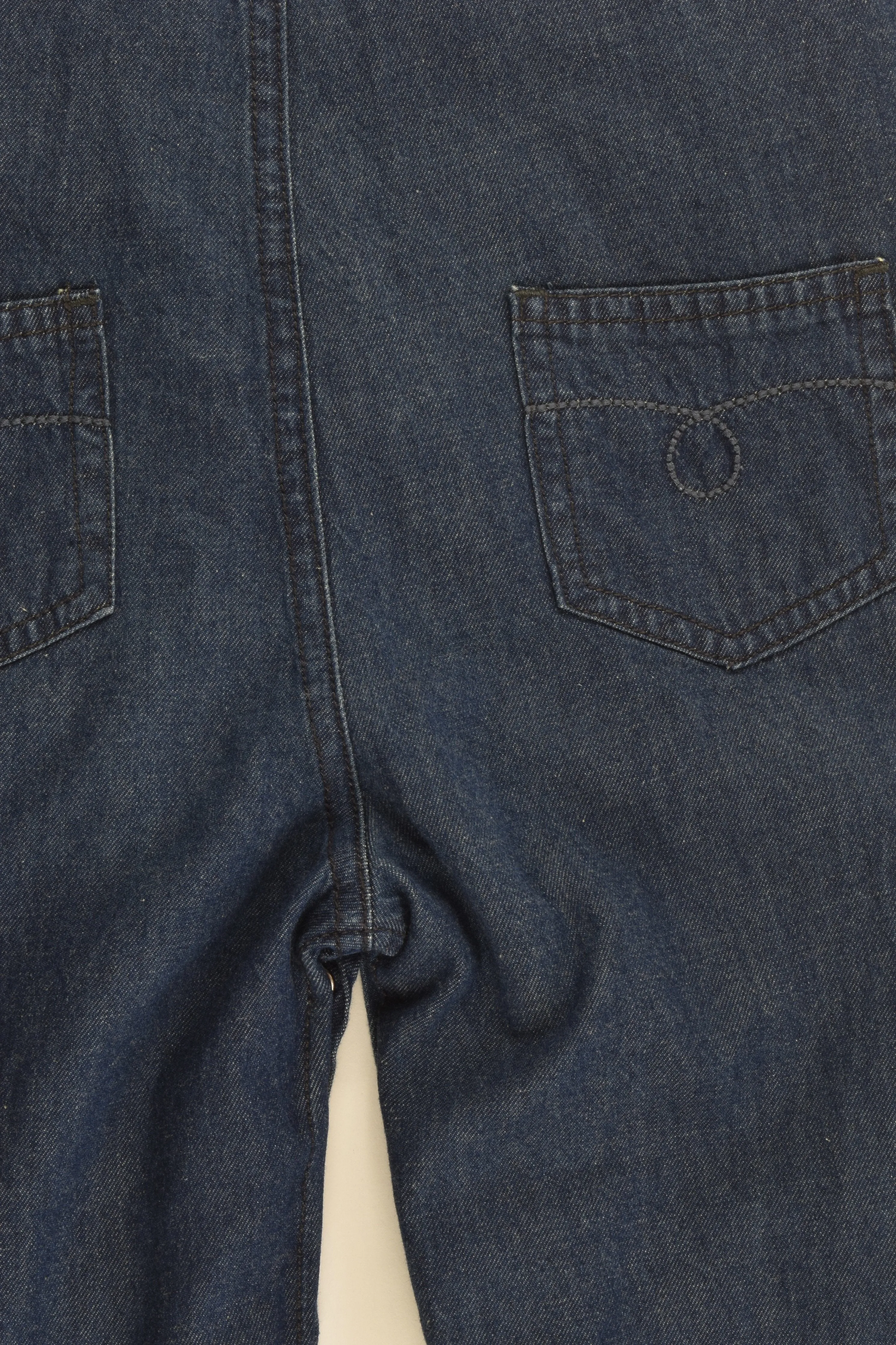 Ollie's Place Size 3 (100 cm) Lightweight Denim Overalls With Checked Lining