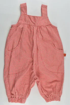 Ona Kids Size 2 Checked Short Overalls