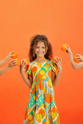 Orange Kids Dress
