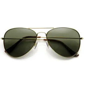 Original Classic Metal Military Aviator Sunglasses