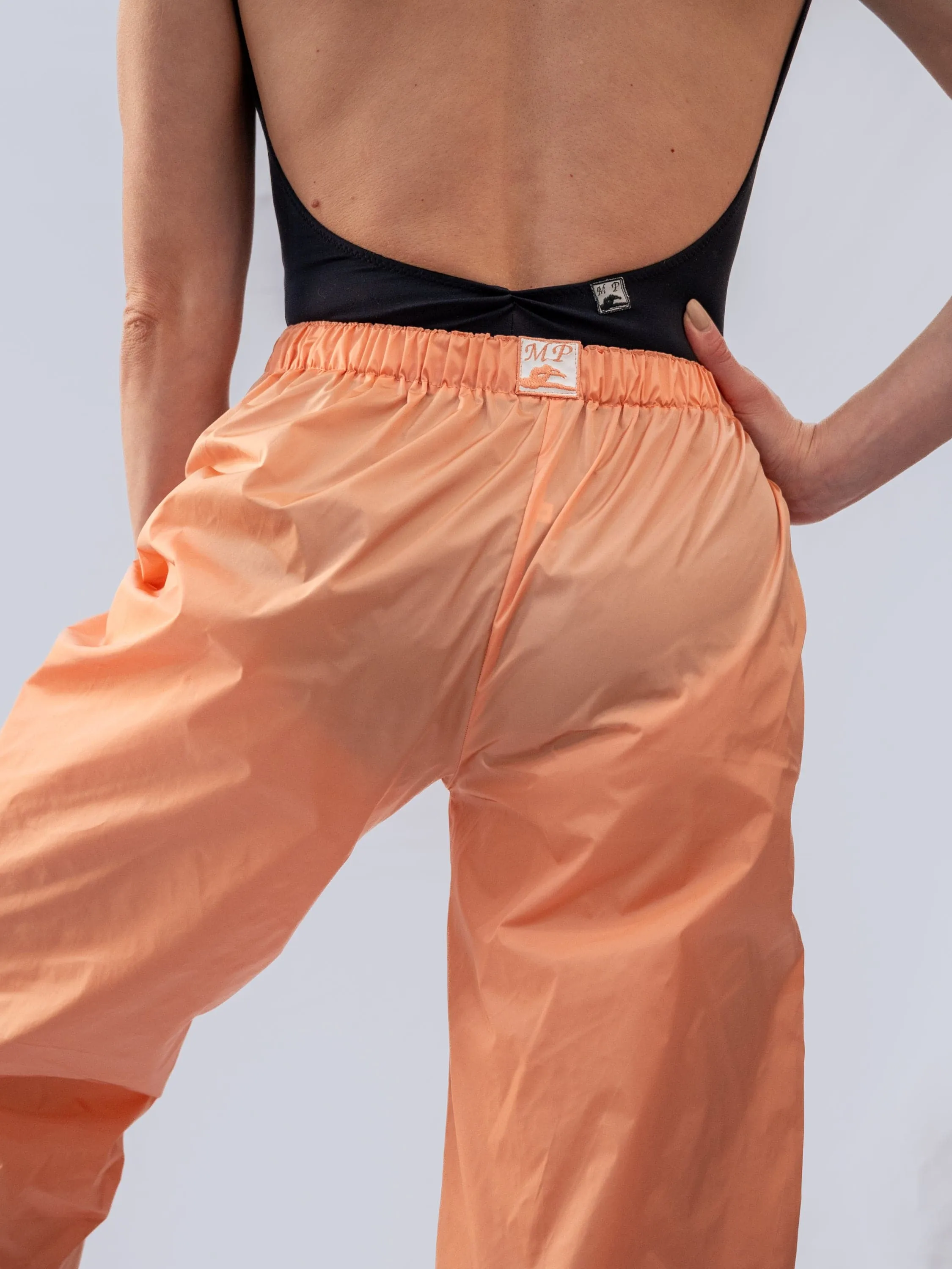 Peach Warm-Up Dance Trash Bag Pants MP5003
