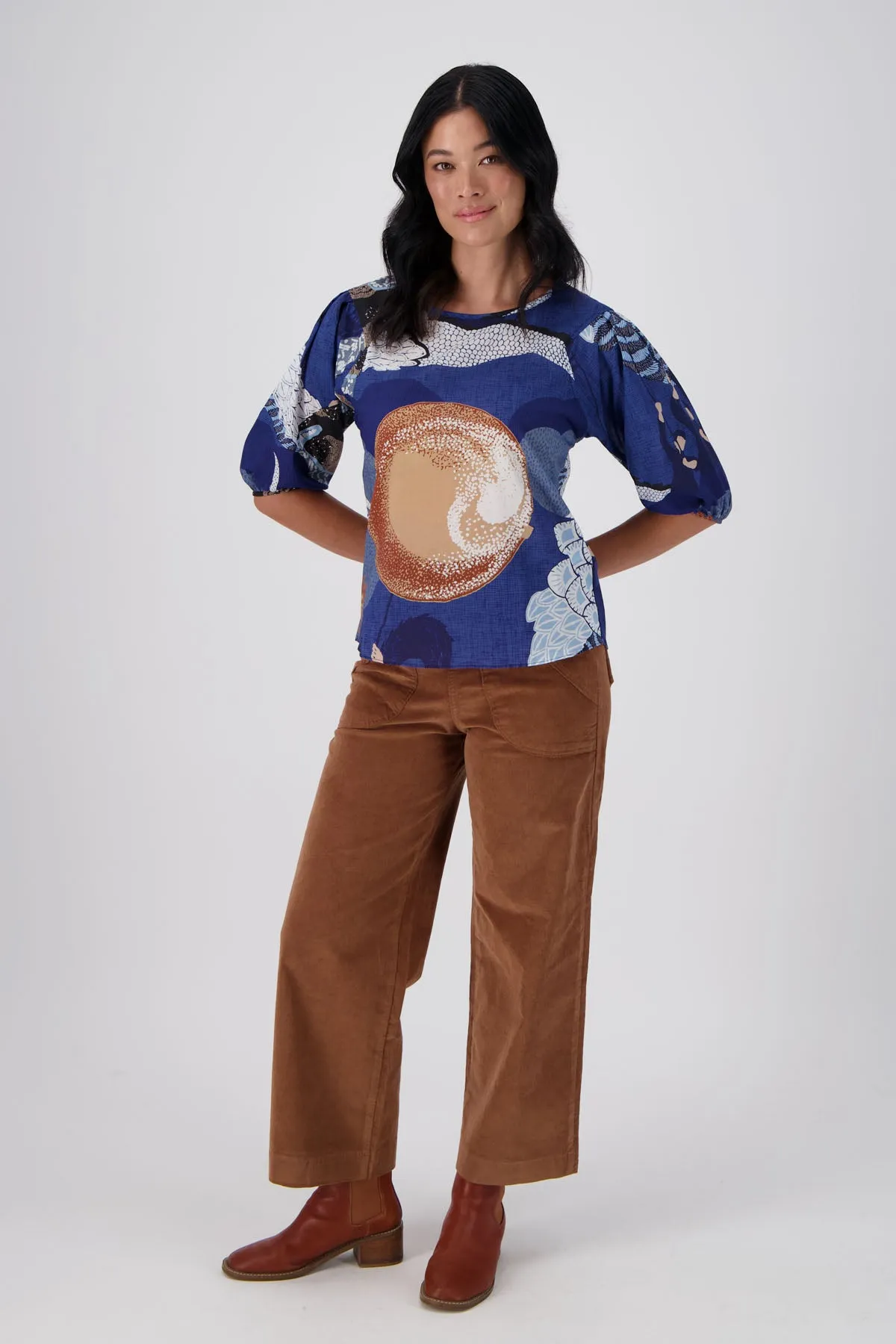 Peggy Fine Cord Pants Caramel