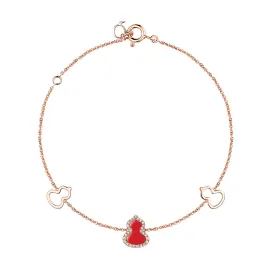 Petite Wulu Bracelet Red Agate