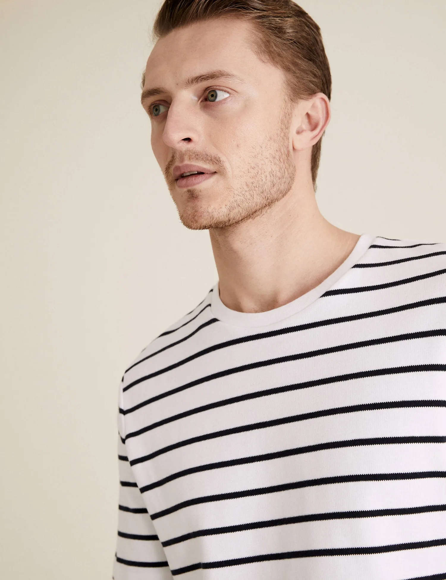 Pure Cotton Striped T-Shirt