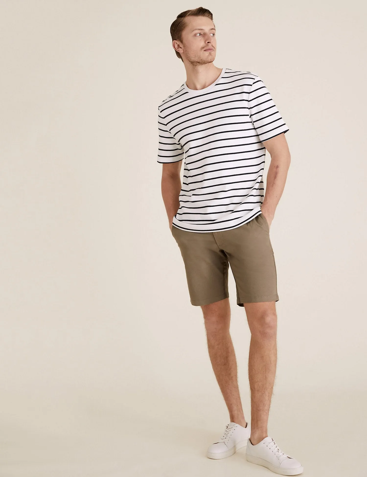 Pure Cotton Striped T-Shirt