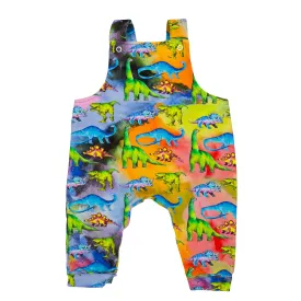 Rainbow-saurus Long Leg Overalls