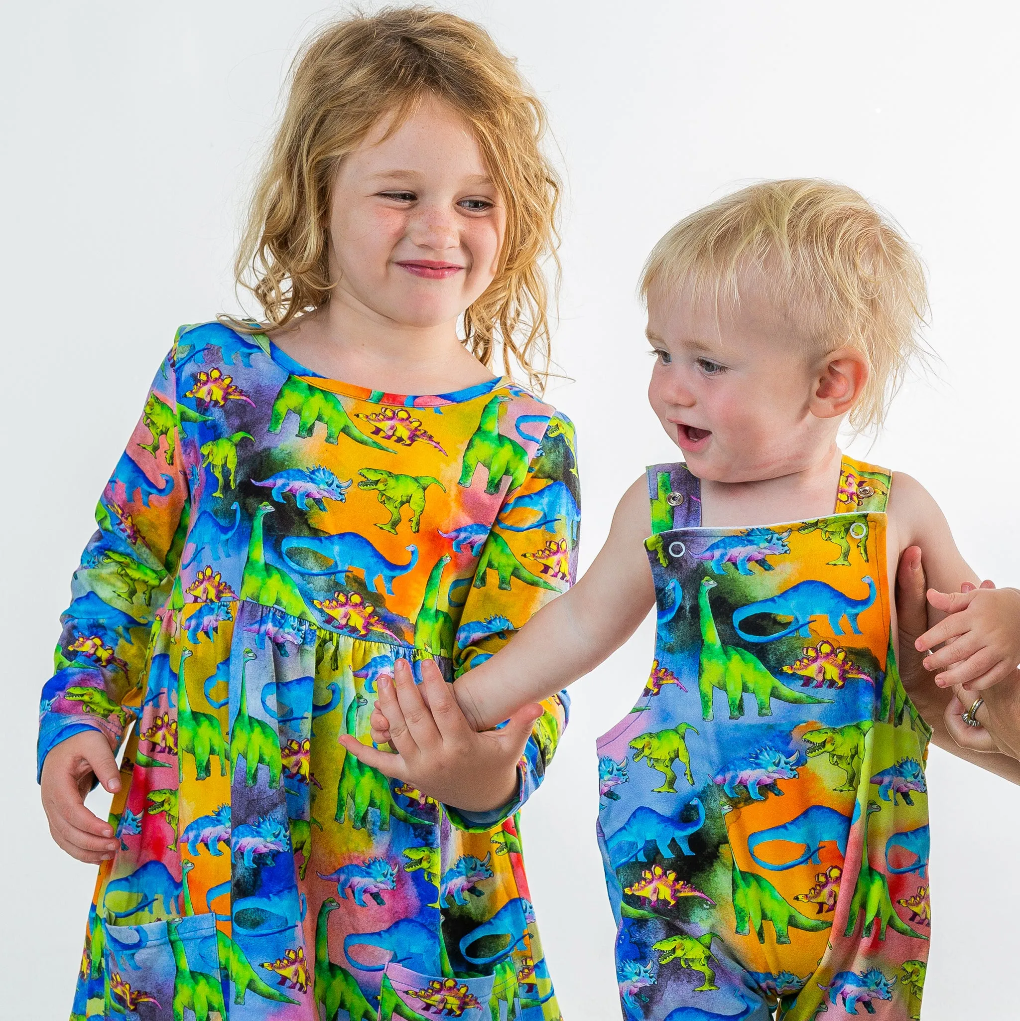 Rainbow-saurus Long Leg Overalls