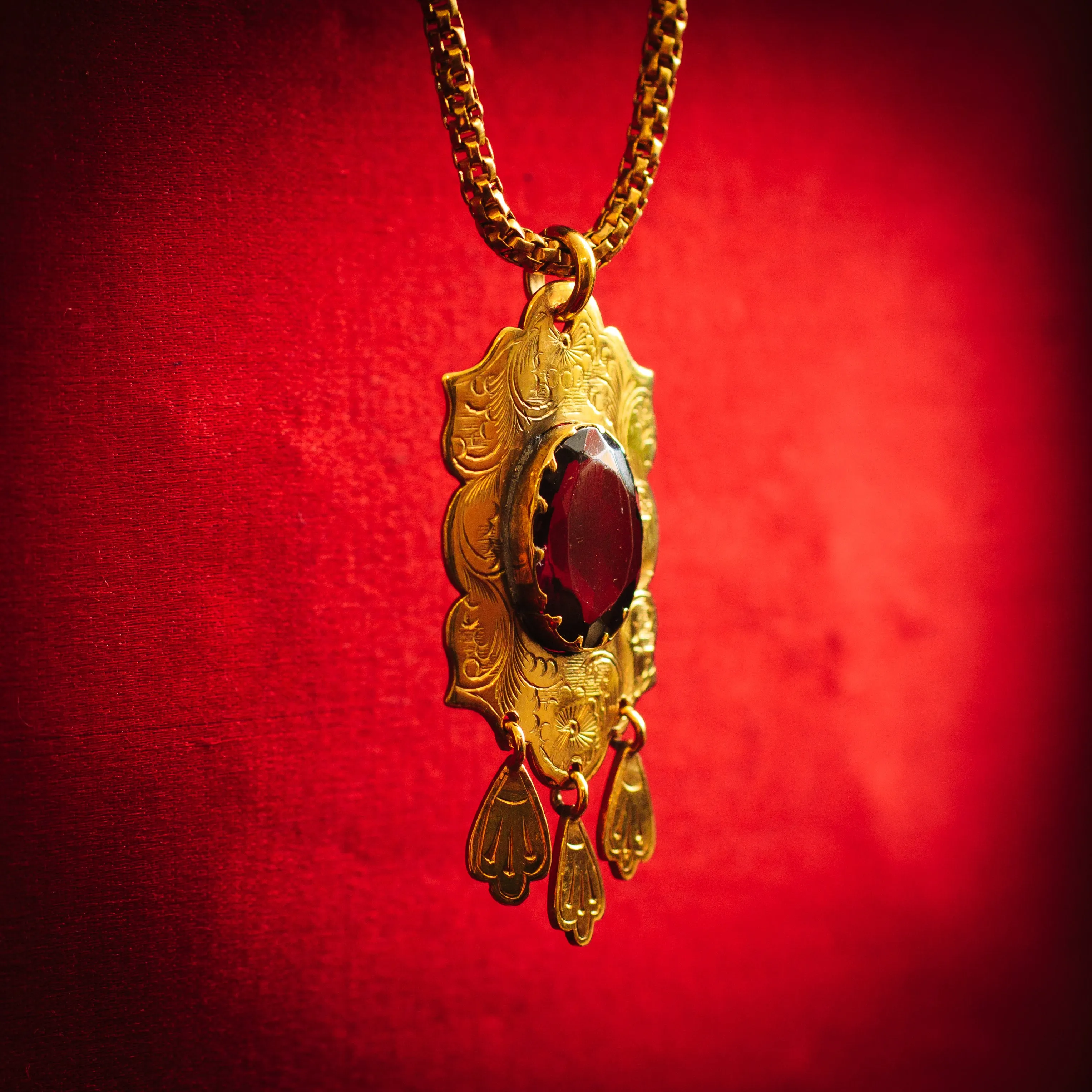 Rare Antique Russian Synthetic Alexandrite Pendant