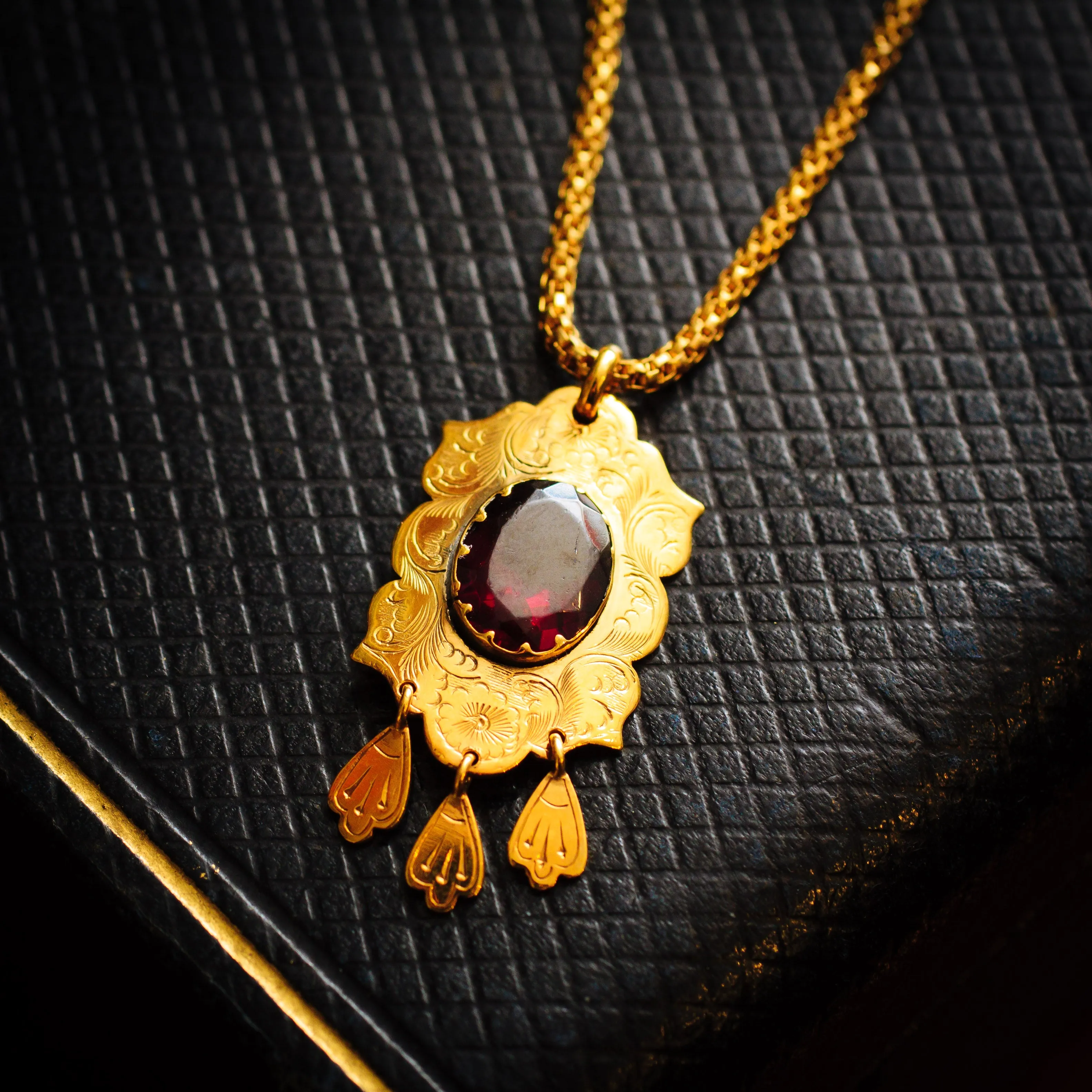 Rare Antique Russian Synthetic Alexandrite Pendant