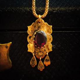 Rare Antique Russian Synthetic Alexandrite Pendant