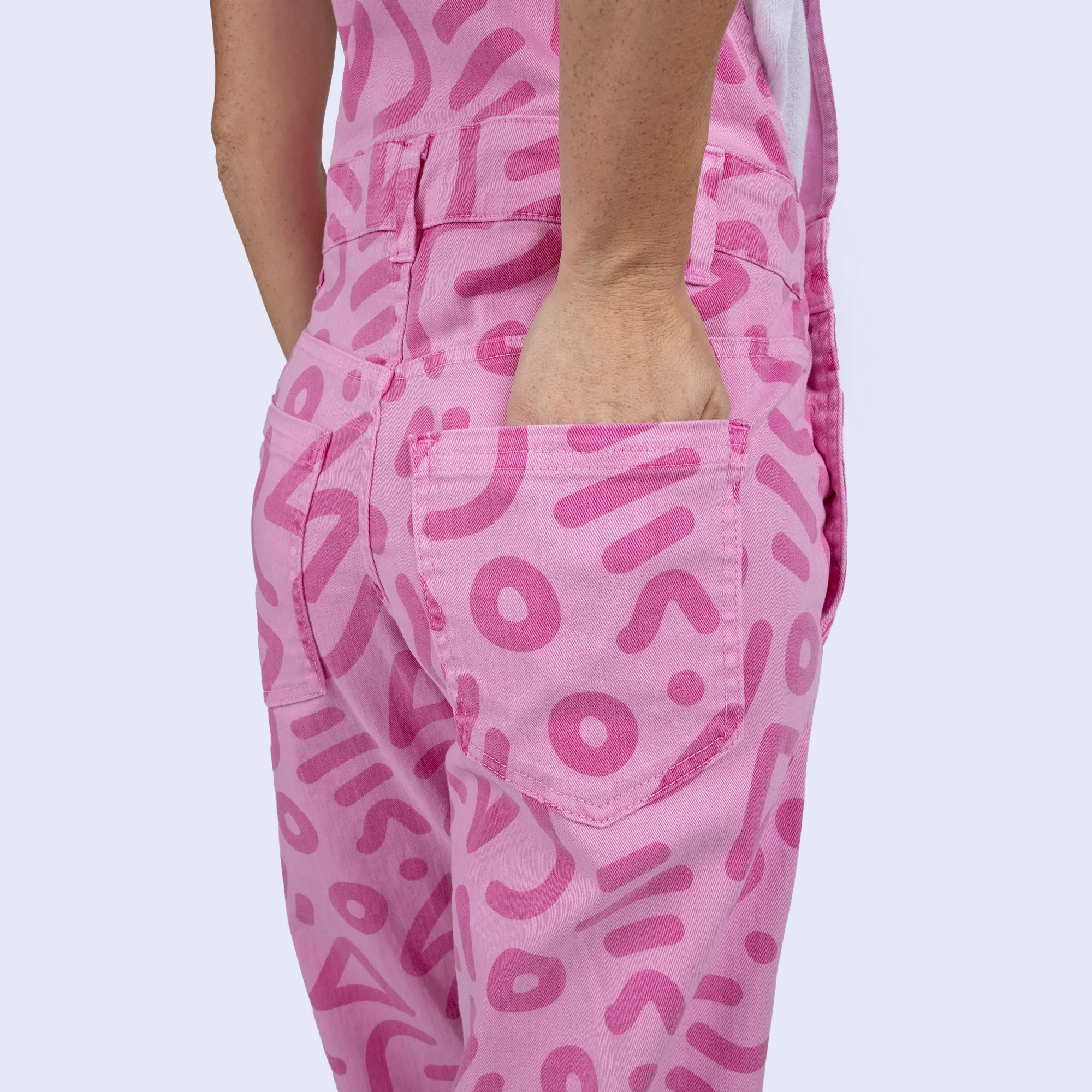 Raspberry Zap Overalls
