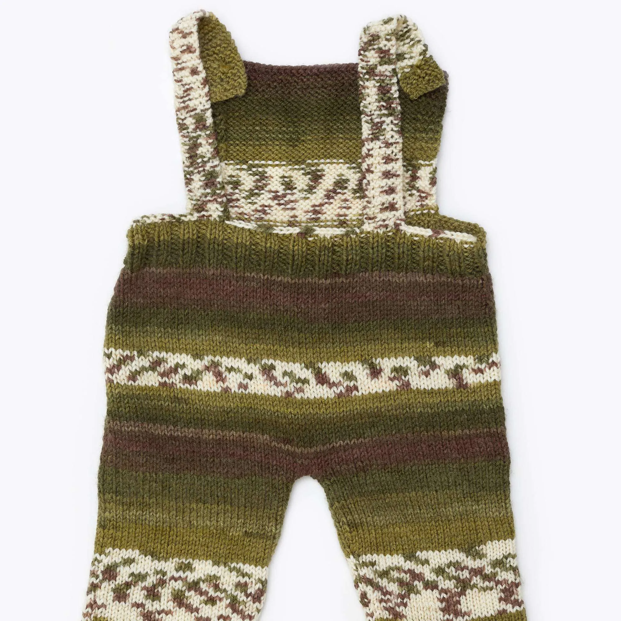 Red Heart Comfy Knit Baby Overalls
