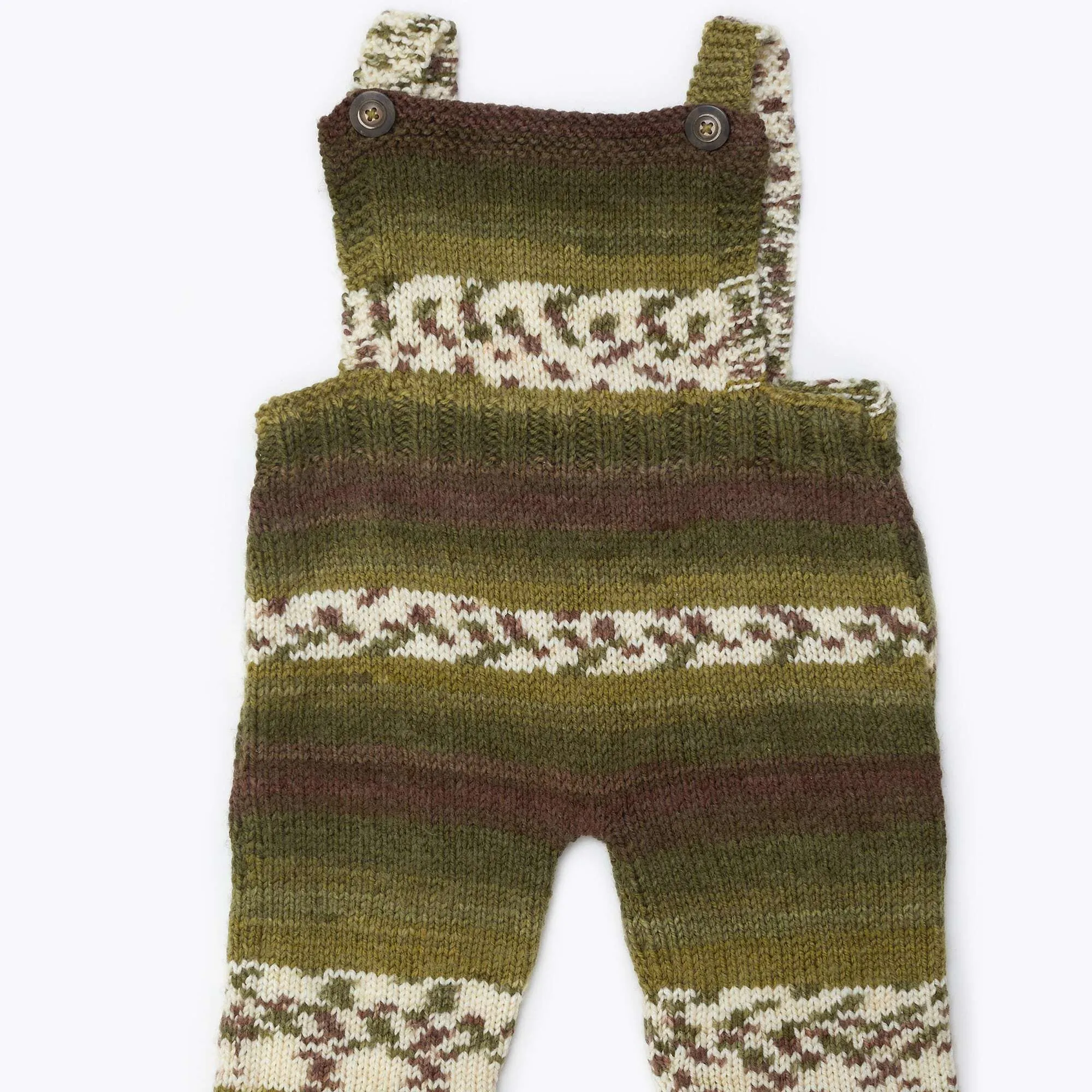Red Heart Comfy Knit Baby Overalls