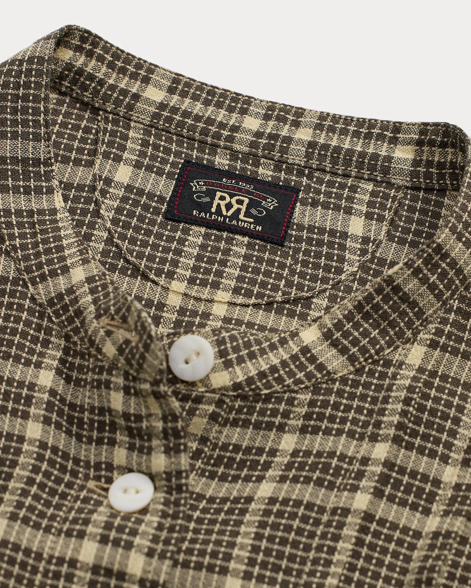 RRL Checked Cotton Dobby Dress