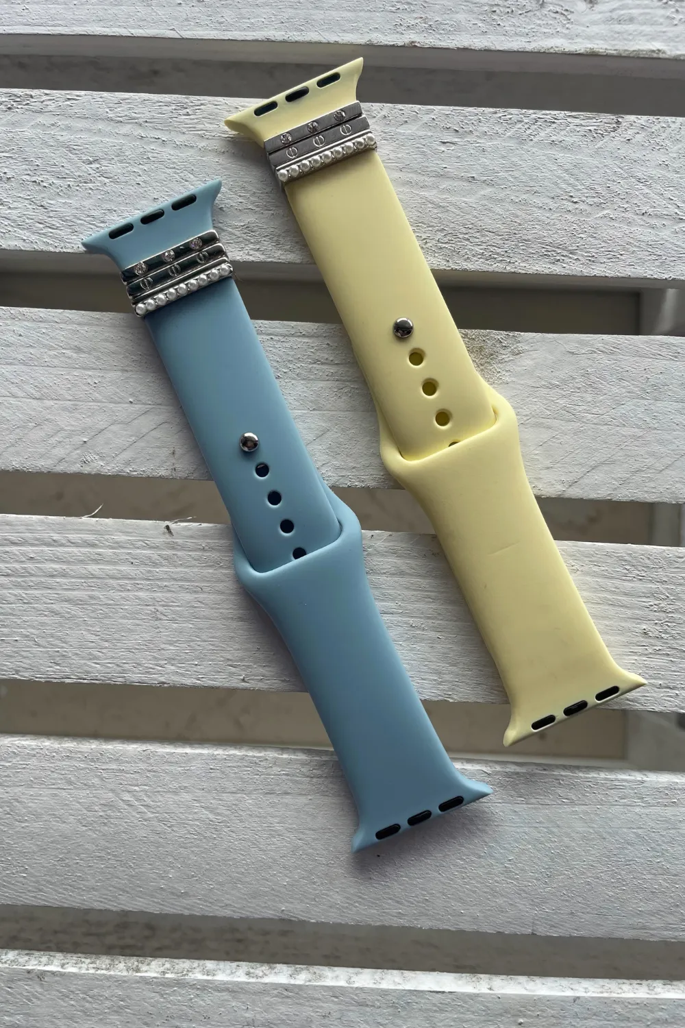 SILICONE APPLE WATCH BAND | PASTEL WITH JEWELS