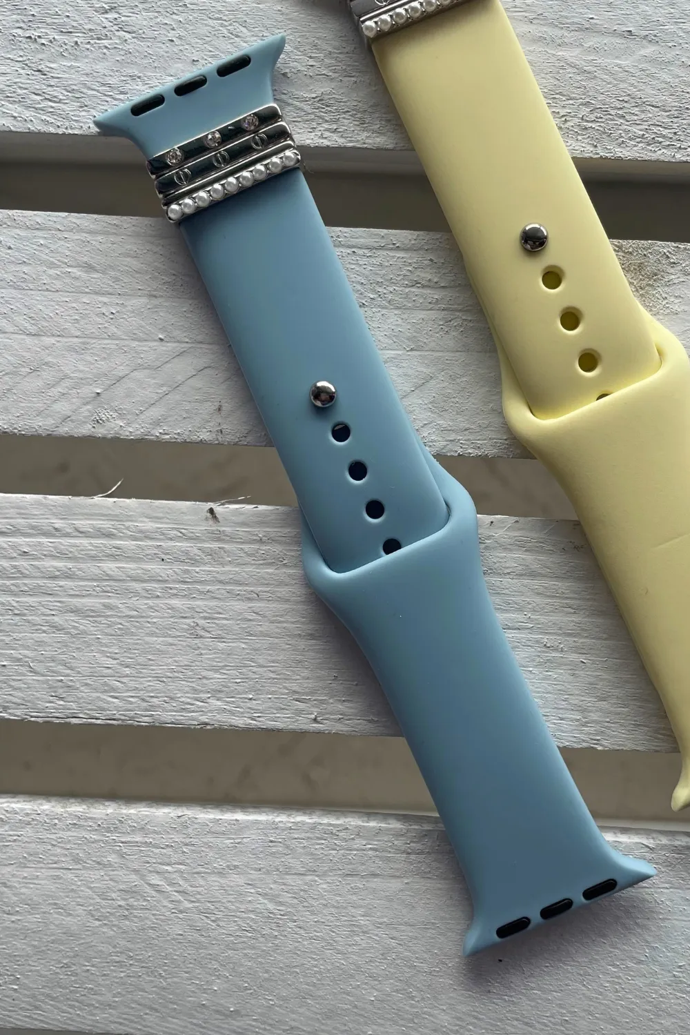 SILICONE APPLE WATCH BAND | PASTEL WITH JEWELS