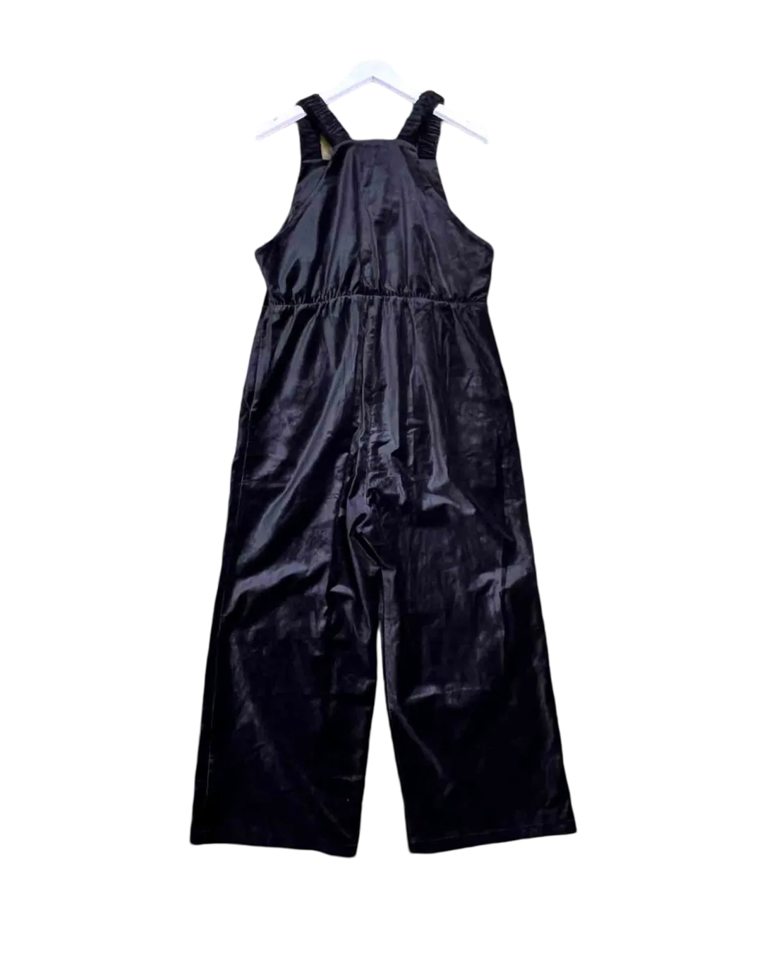 Size 12 - Kuwaii Black Velour Overalls