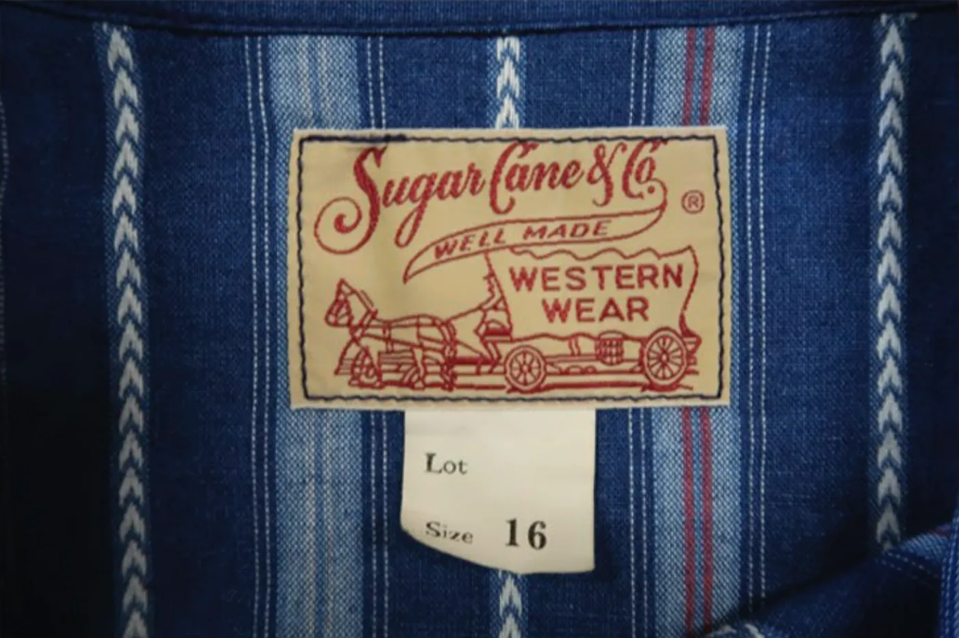 Sugar Cane, Western Shirt Denim, Blue, SC29246