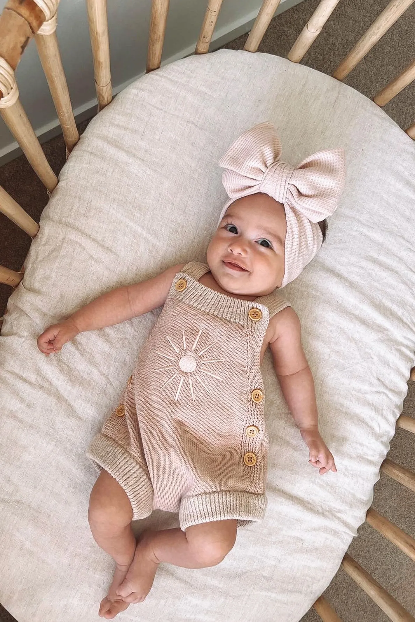 SUNNY DREAMS KNIT OVERALLS / PINK